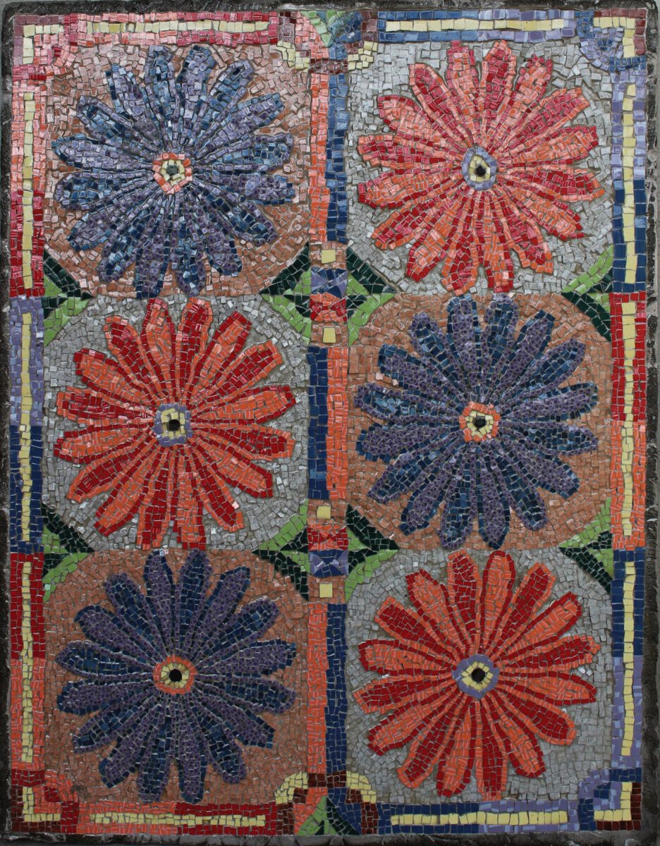 Mozaic cu motiv floral